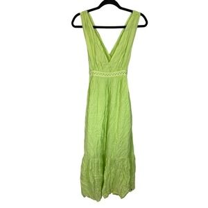 Scotch & Soda Green Open Back Maxi size S